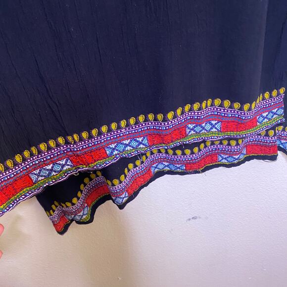 Emma G Black Aztec Print Tunic Medium - Picture 5 of 10